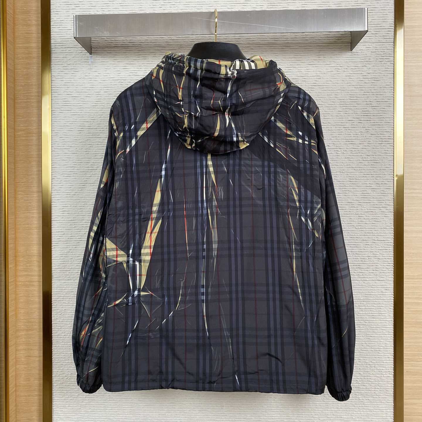 Burberry Sliced Check Hooded Jacket - DopestKickz