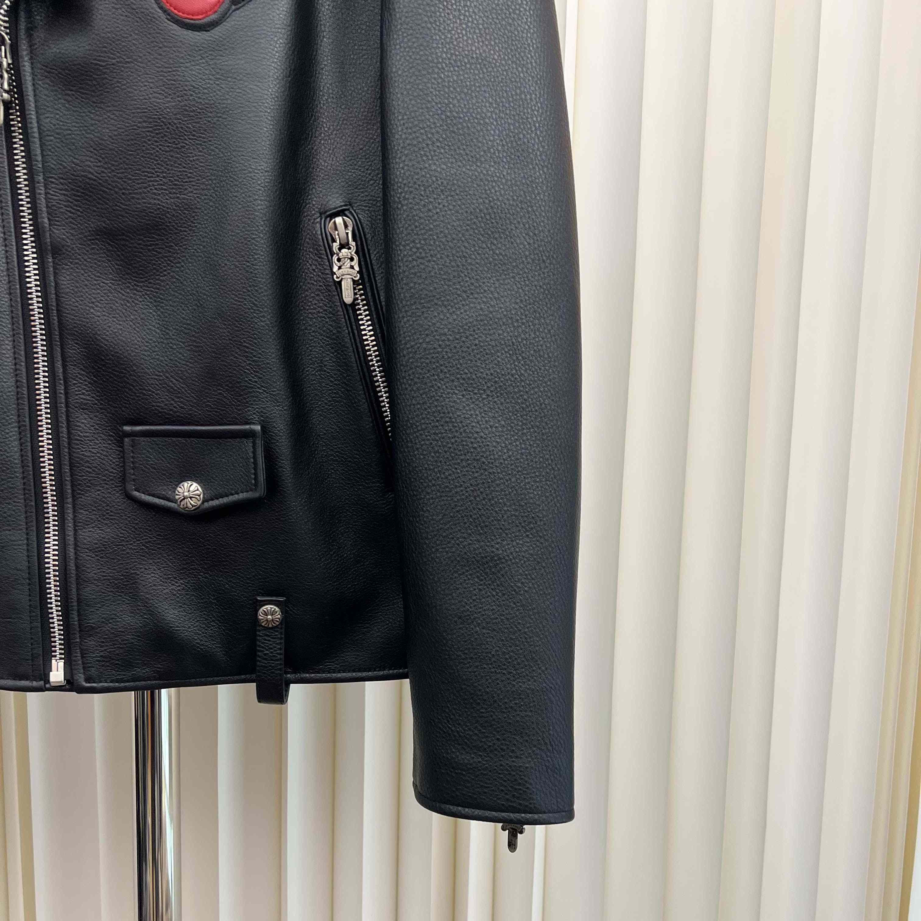Chrome Hearts Leather Jacket - DopestKickz