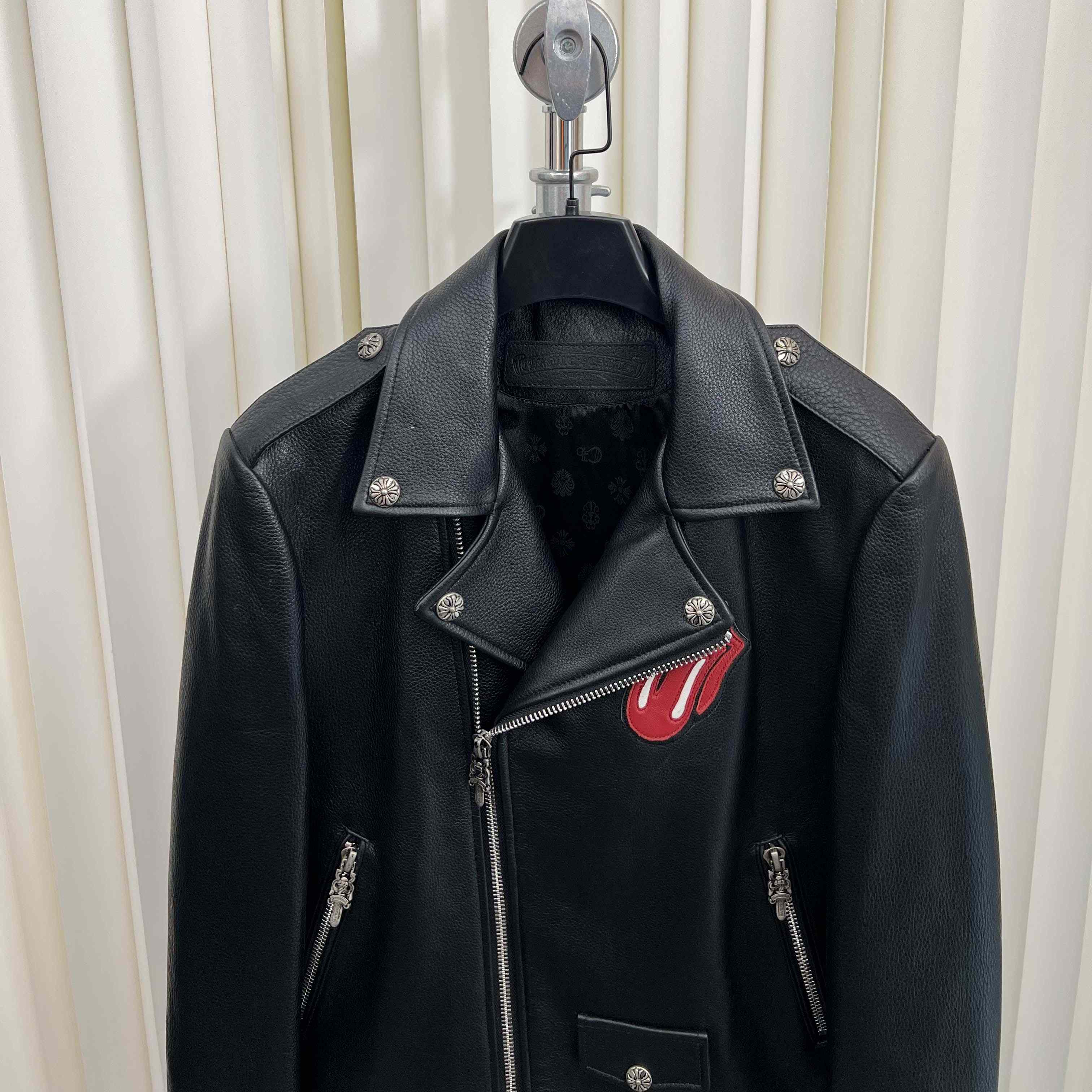 Chrome Hearts Leather Jacket - DopestKickz