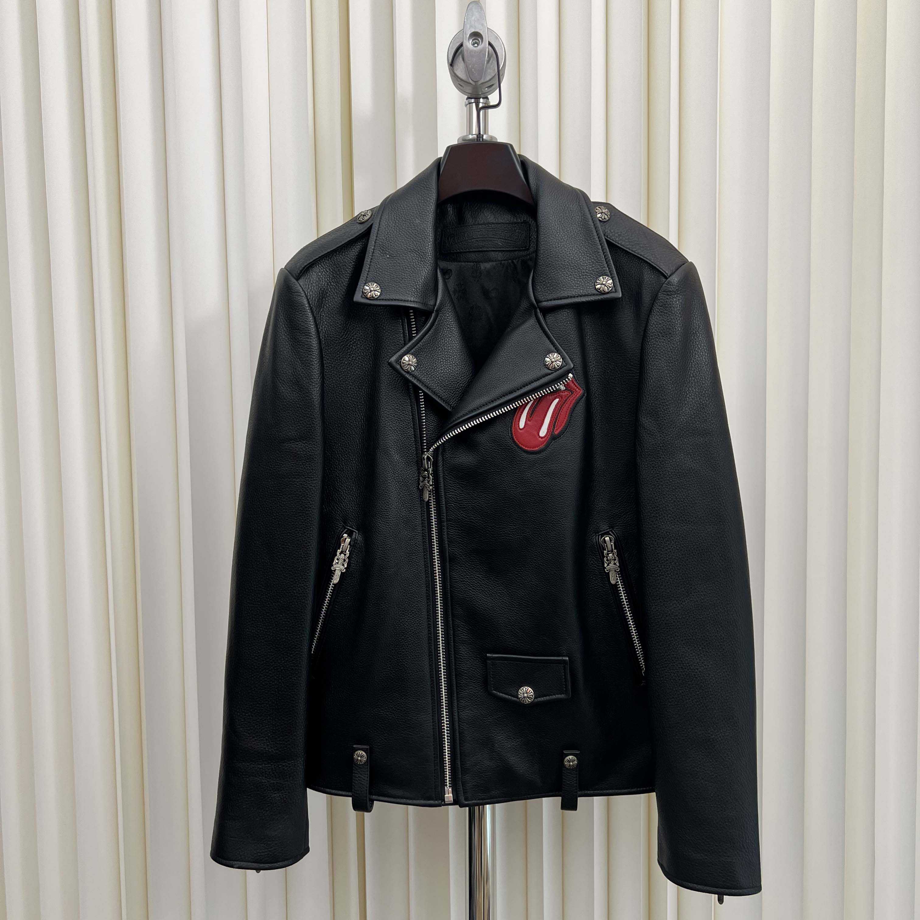 Chrome Hearts Leather Jacket - DopestKickz