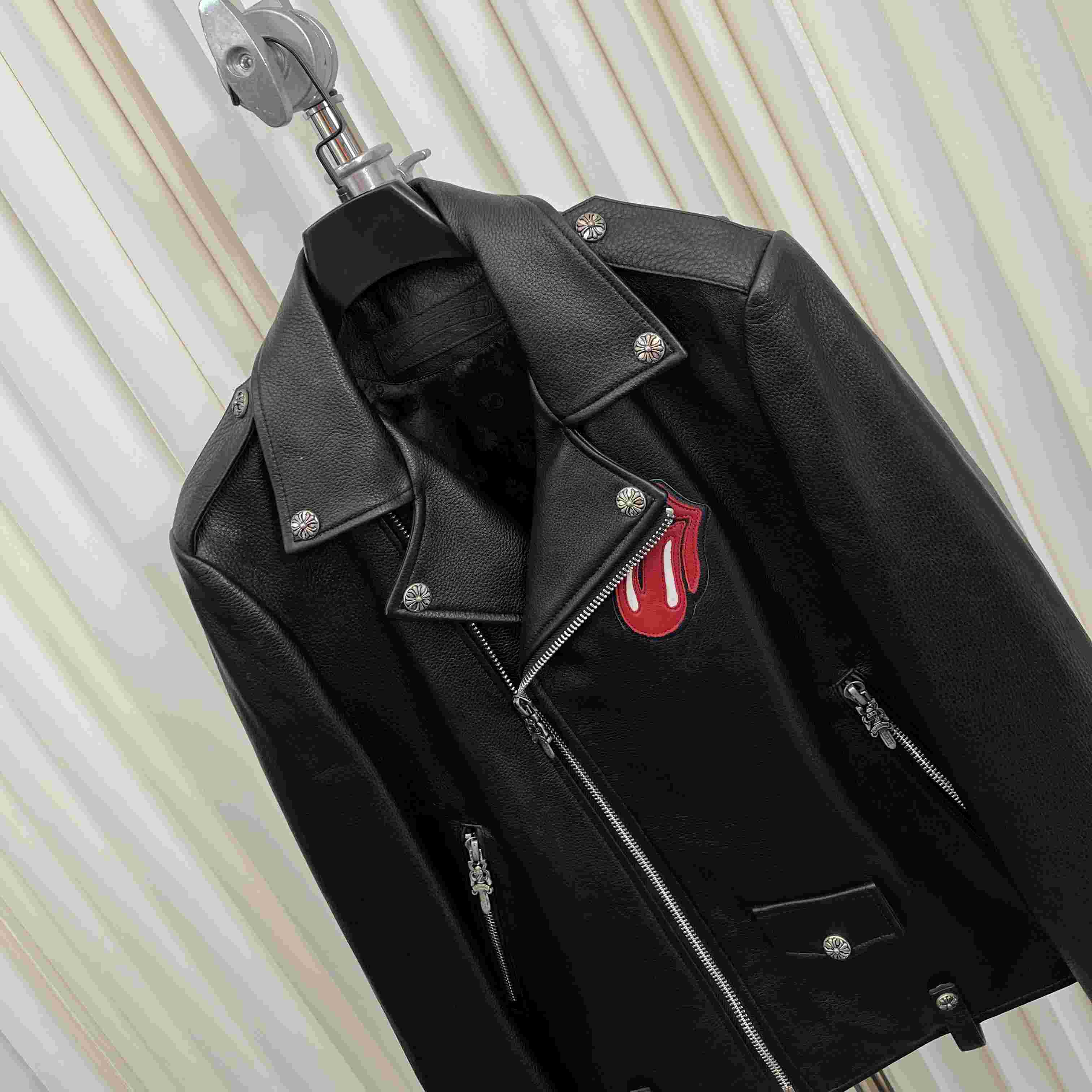 Chrome Hearts Leather Jacket - DopestKickz