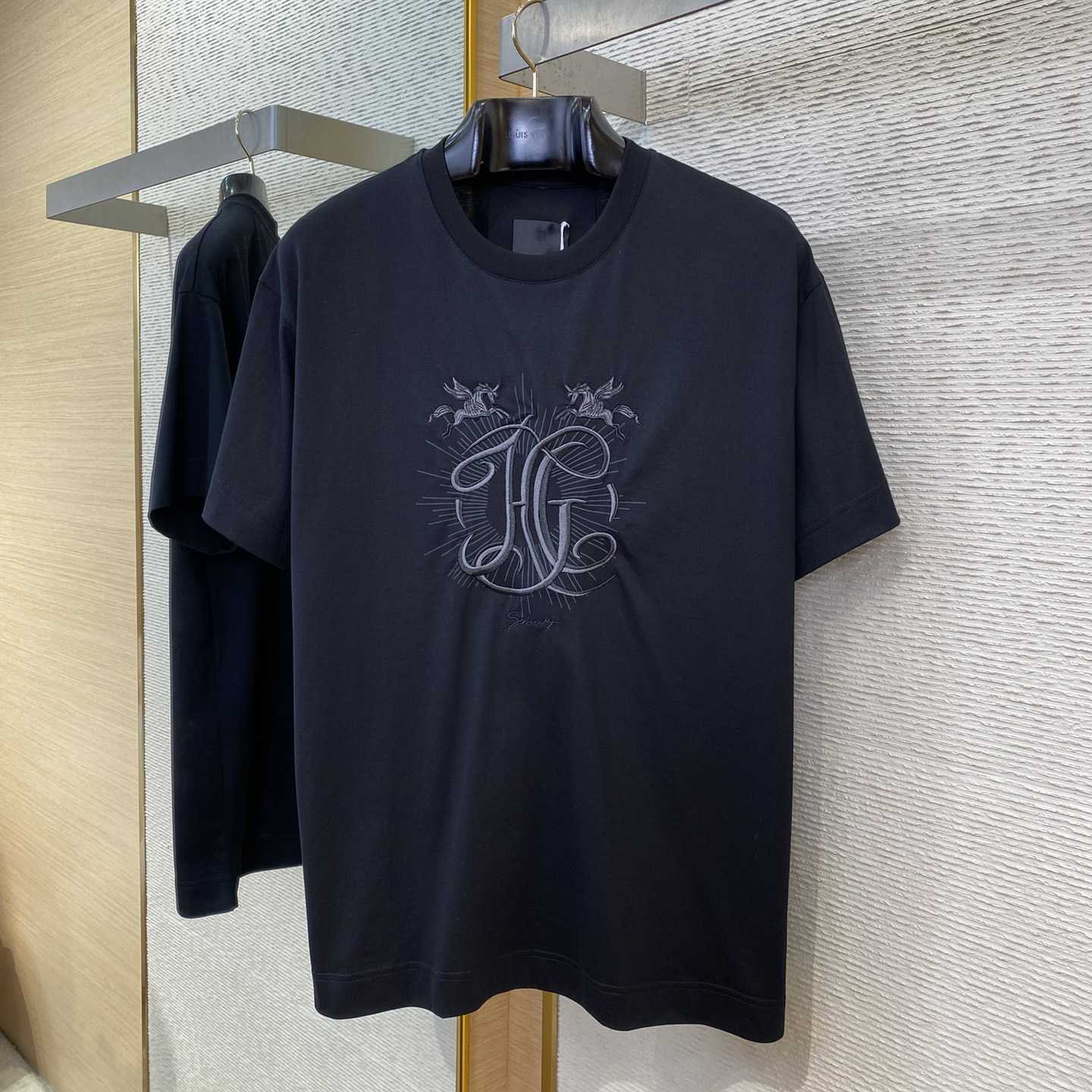 Givenchy T-shirt In Cotton With HG Embroidery - DopestKickz