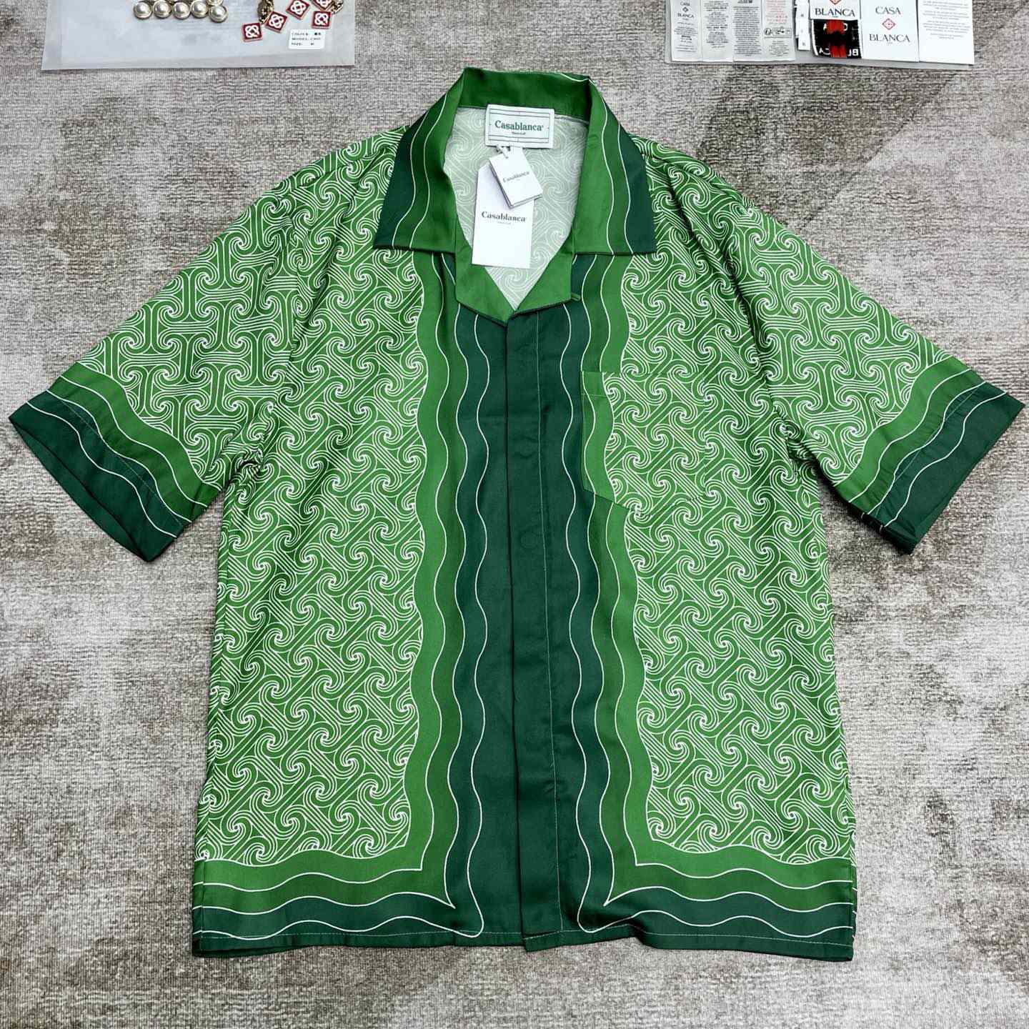 Casablanca Column-monogram Shirt  CA3518 - DopestKickz