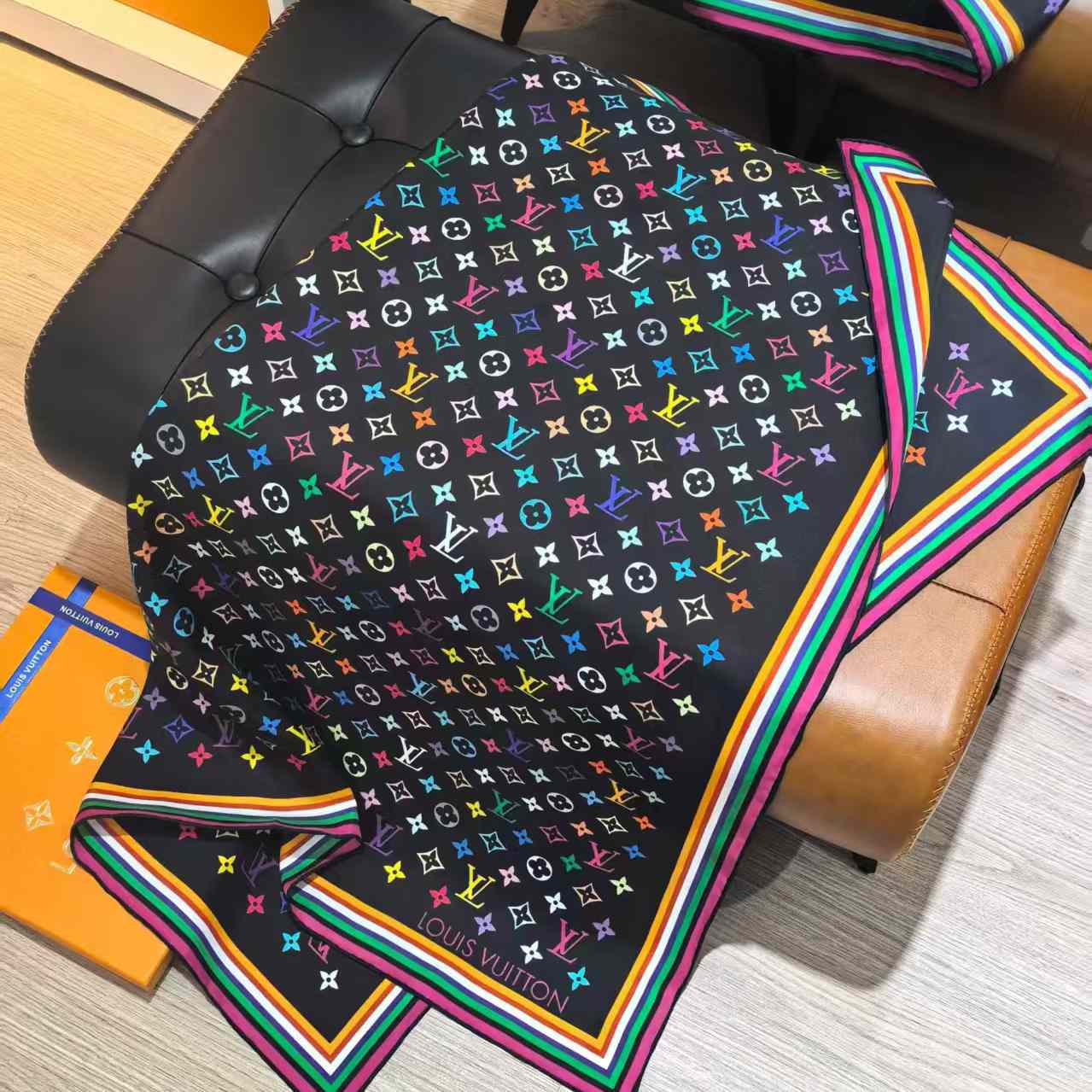 Louis Vuitton LV x TM Monogram Multicolor Square 90    - DopestKickz