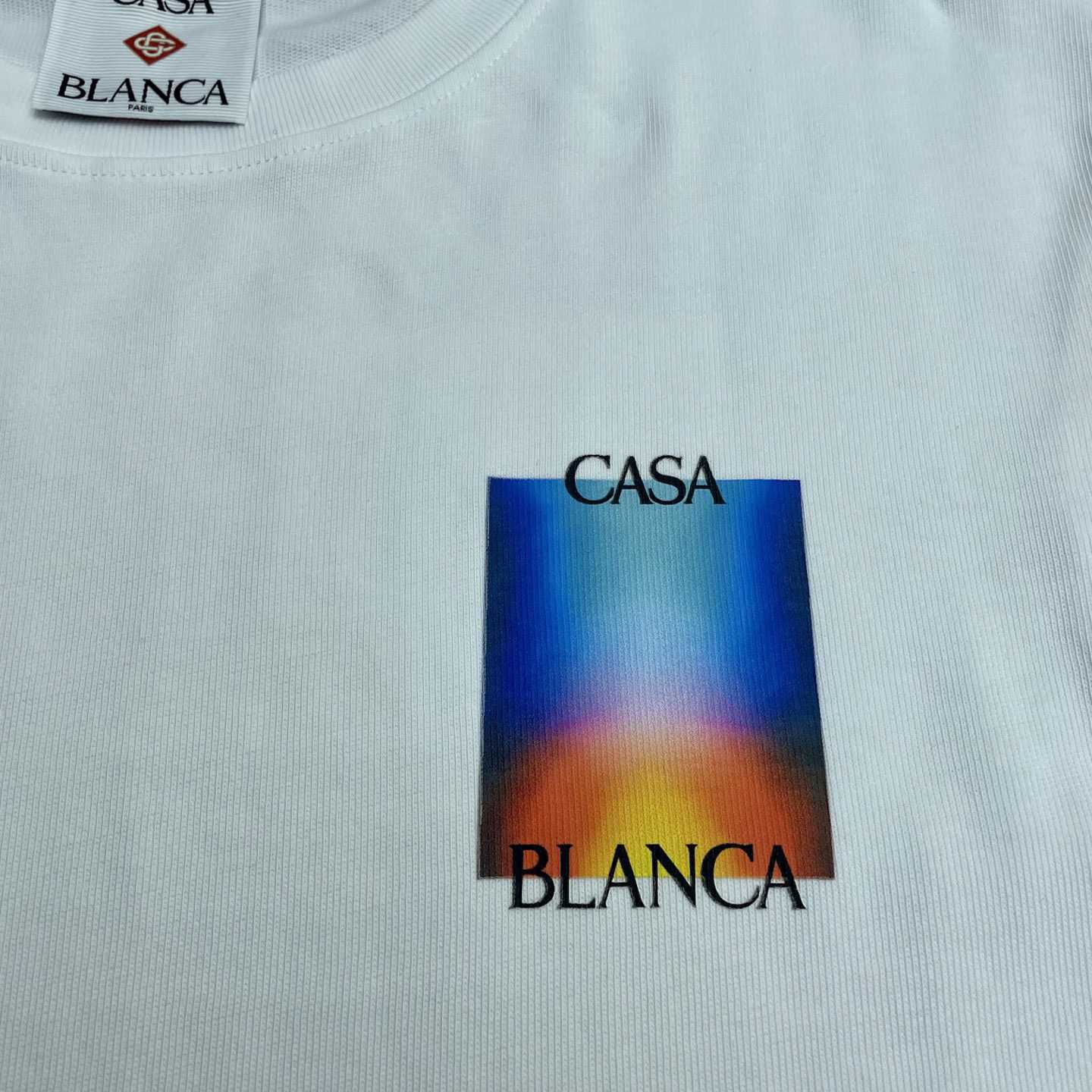 Casablanca Gradient Casa Logo T-Shirt   C986 - DopestKickz