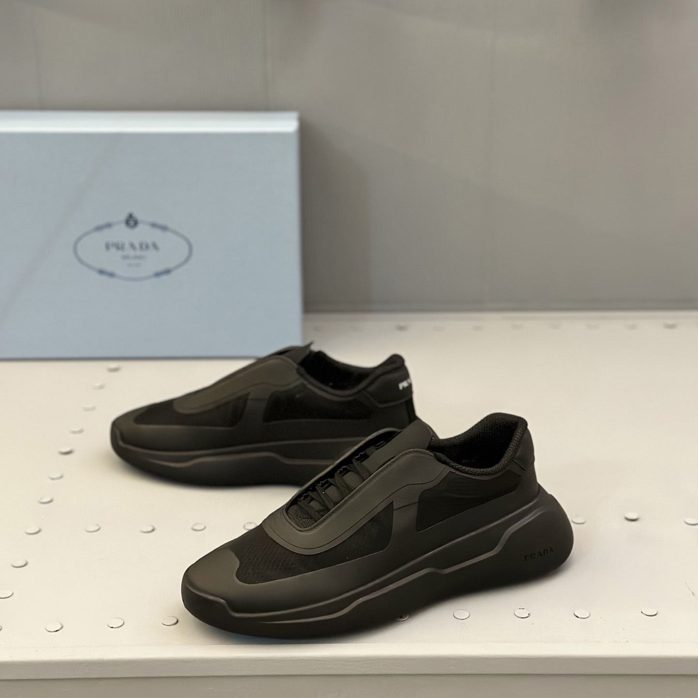 Prada America's Cup Re-Nylon And Bike Fabric Sneakers - DopestKickz
