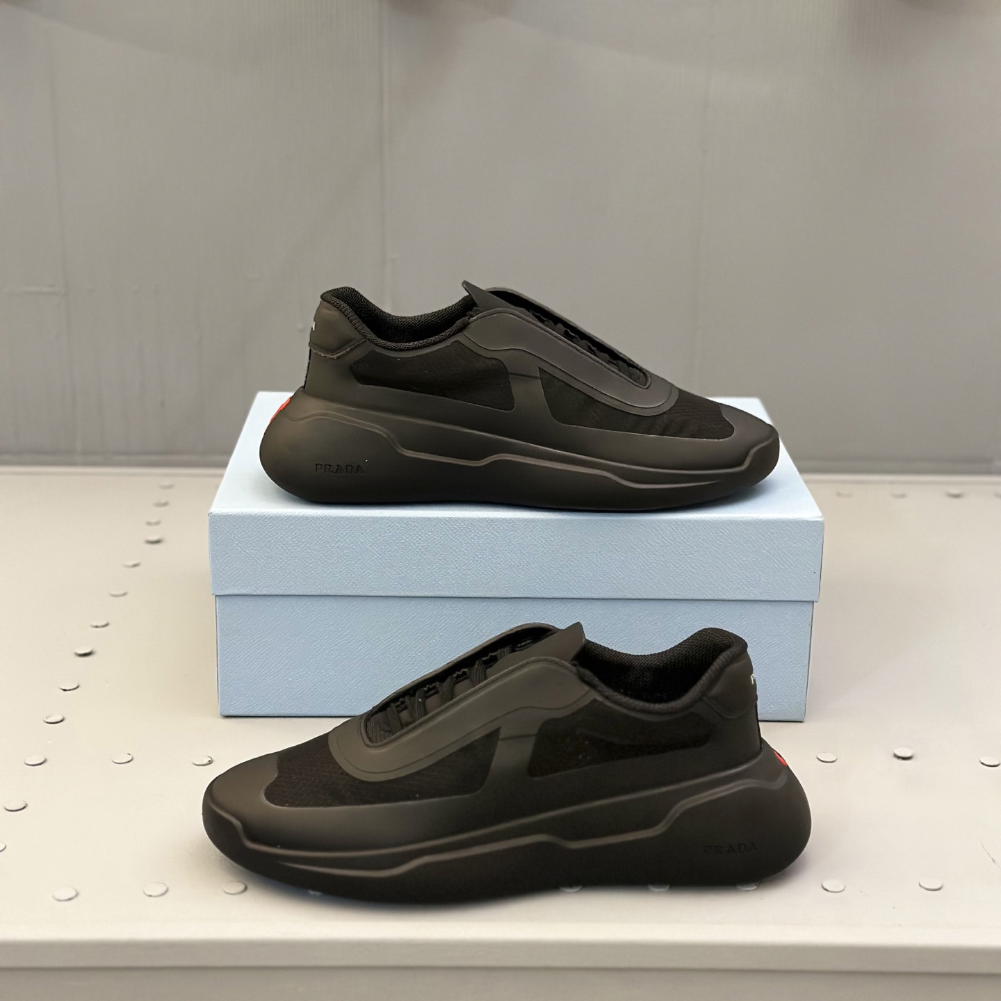 Prada America's Cup Re-Nylon And Bike Fabric Sneakers - DopestKickz