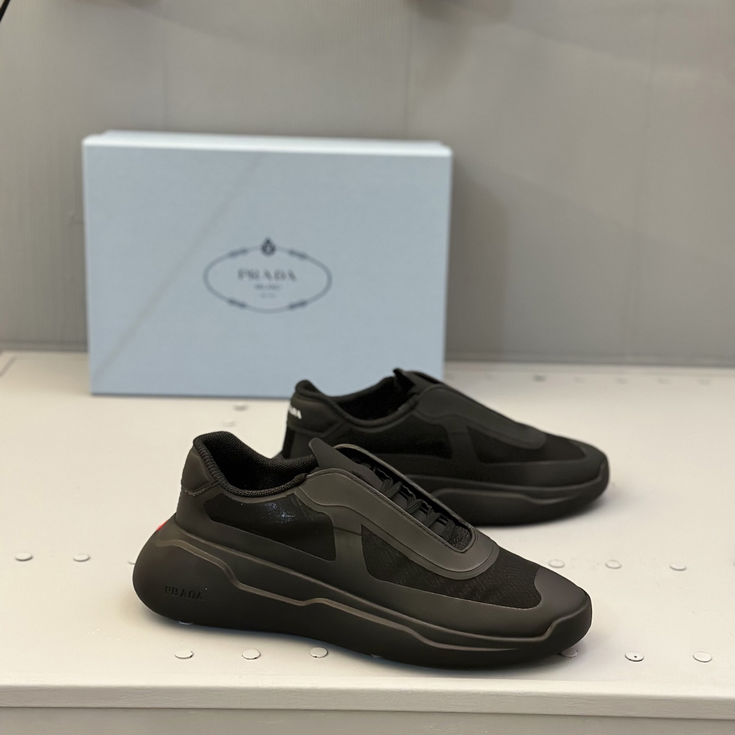 Prada America's Cup Re-Nylon And Bike Fabric Sneakers - DopestKickz
