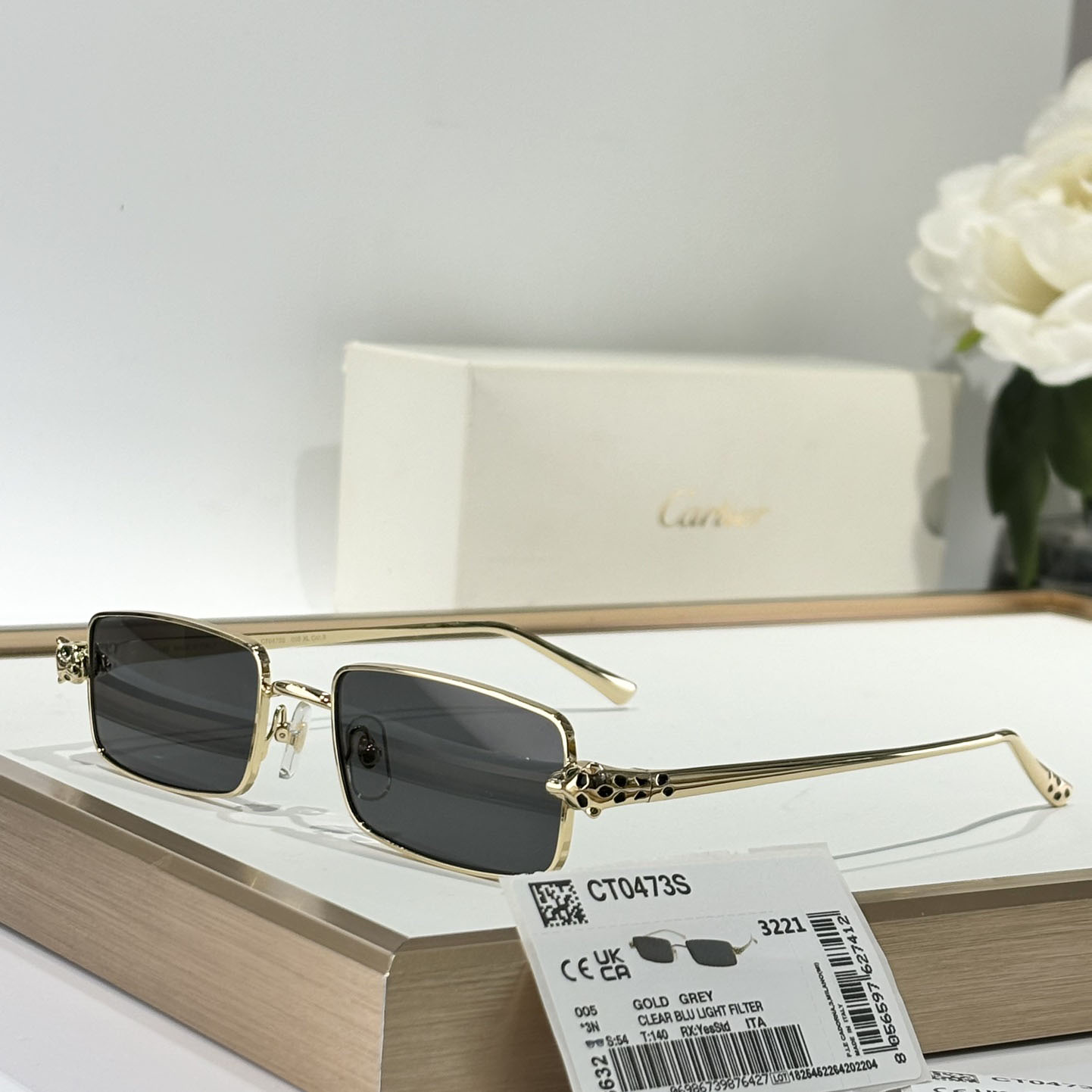 CartierRrectangle-frame Sunglasses   CT0473S - DopestKickz