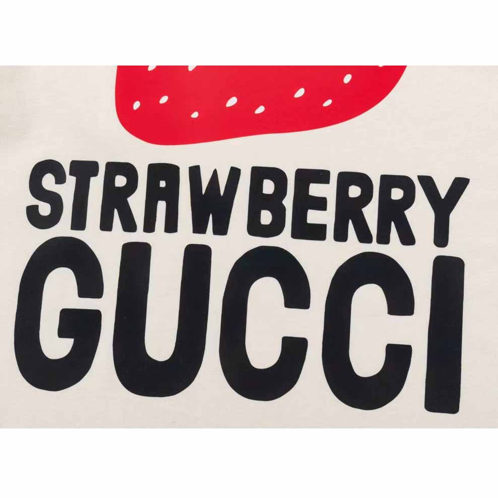 Gucci Strawberry Gucci' Cotton T-shirt - DopestKickz