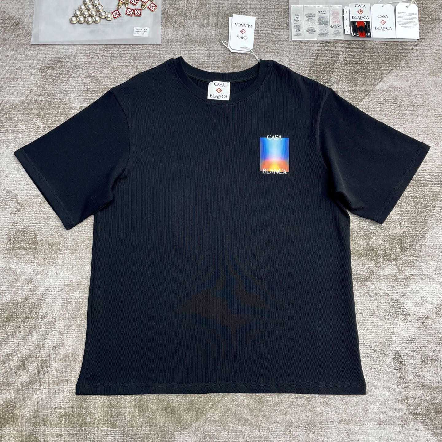 Casablanca Gradient Casa Logo T-Shirt   C985 - DopestKickz