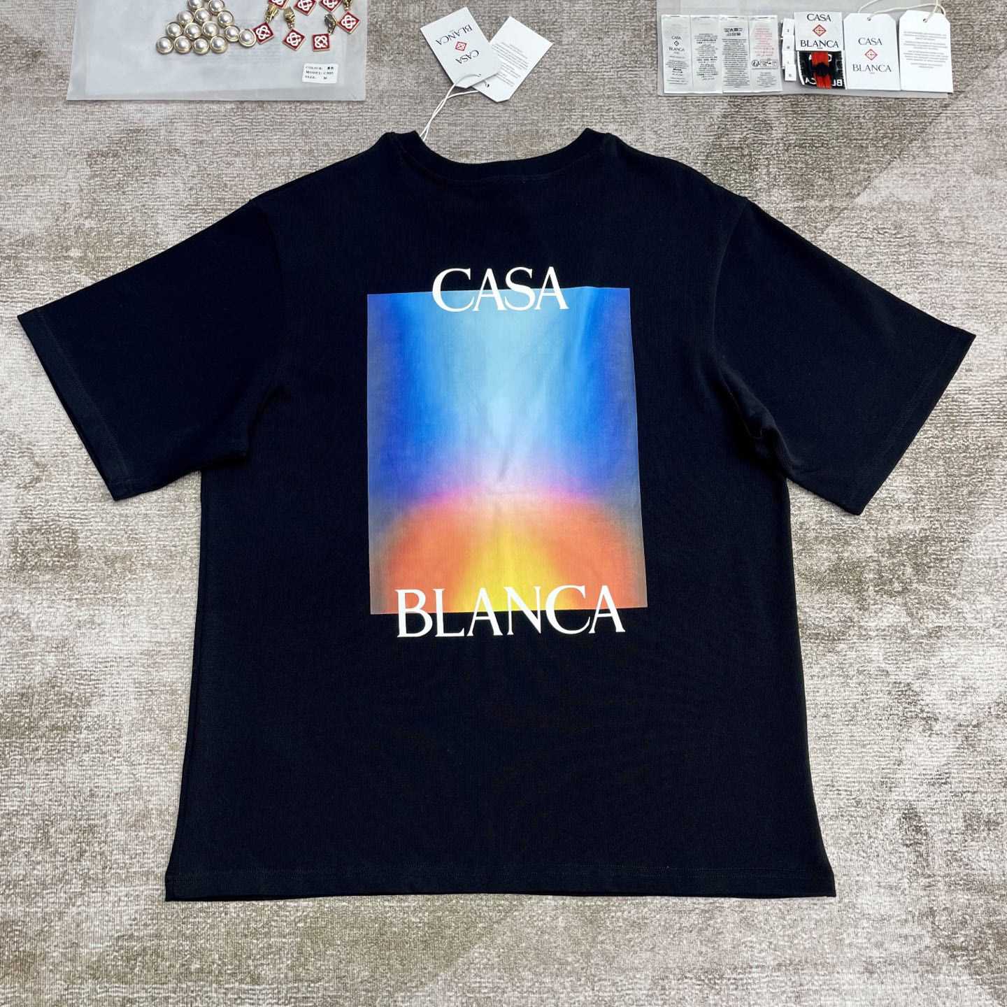 Casablanca Gradient Casa Logo T-Shirt   C985 - DopestKickz