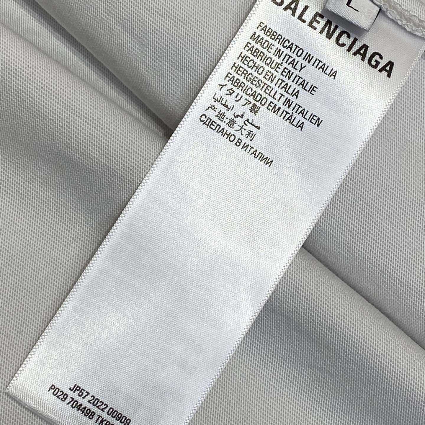 Balenciaga Hi There + Dripley T-Shirt Medium Fit In Dirty White - DopestKickz