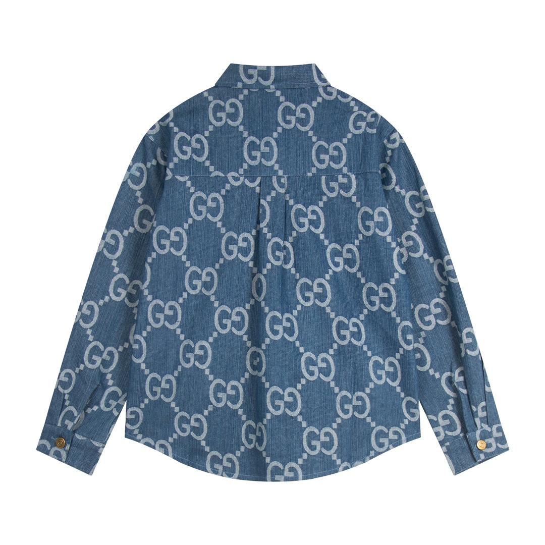 Gucci Jumbo GG Denim Shirt - DopestKickz