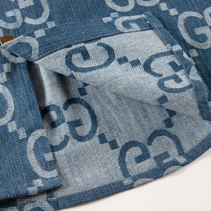 Gucci Jumbo GG Denim Shirt - DopestKickz