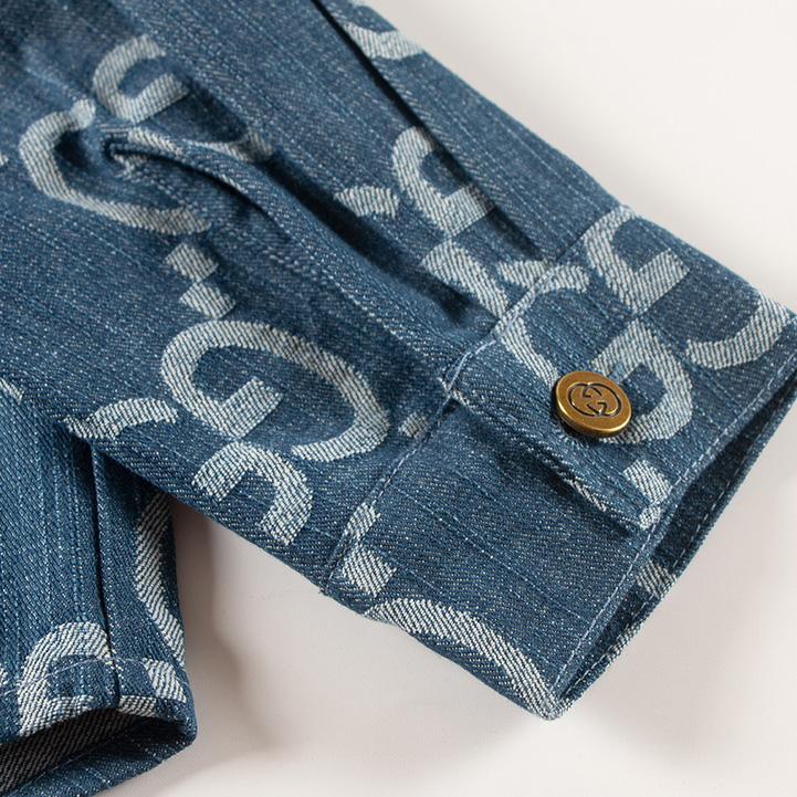 Gucci Jumbo GG Denim Shirt - DopestKickz