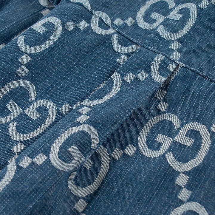 Gucci Jumbo GG Denim Shirt - DopestKickz
