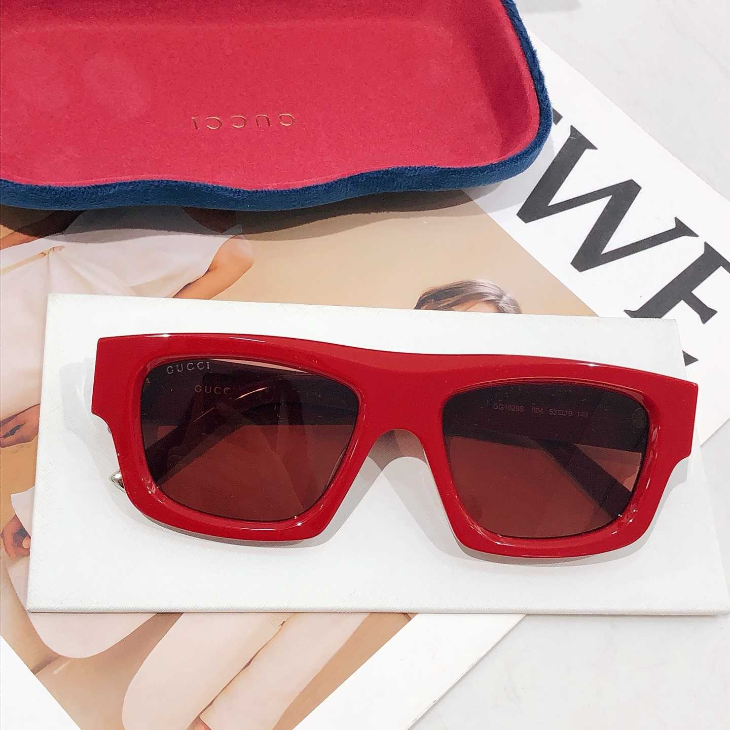 Gucci Rectangular Frame Sunglasses  GG1926s - DopestKickz