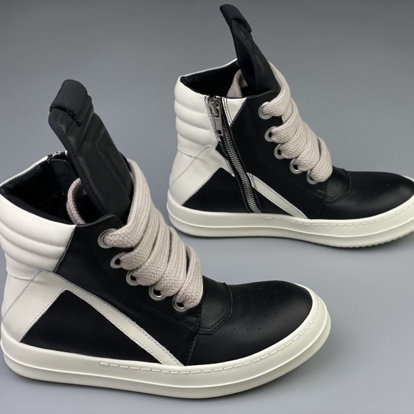 Rick Owens Geobasket High 'Black Milk' - DopestKickz
