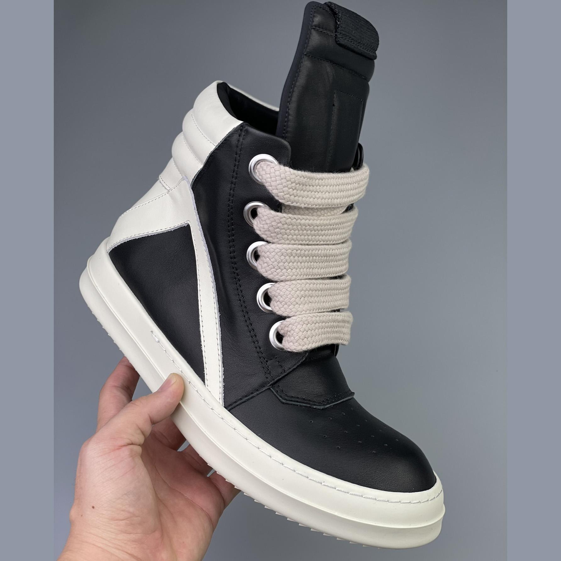 Rick Owens Geobasket High 'Black Milk' - DopestKickz