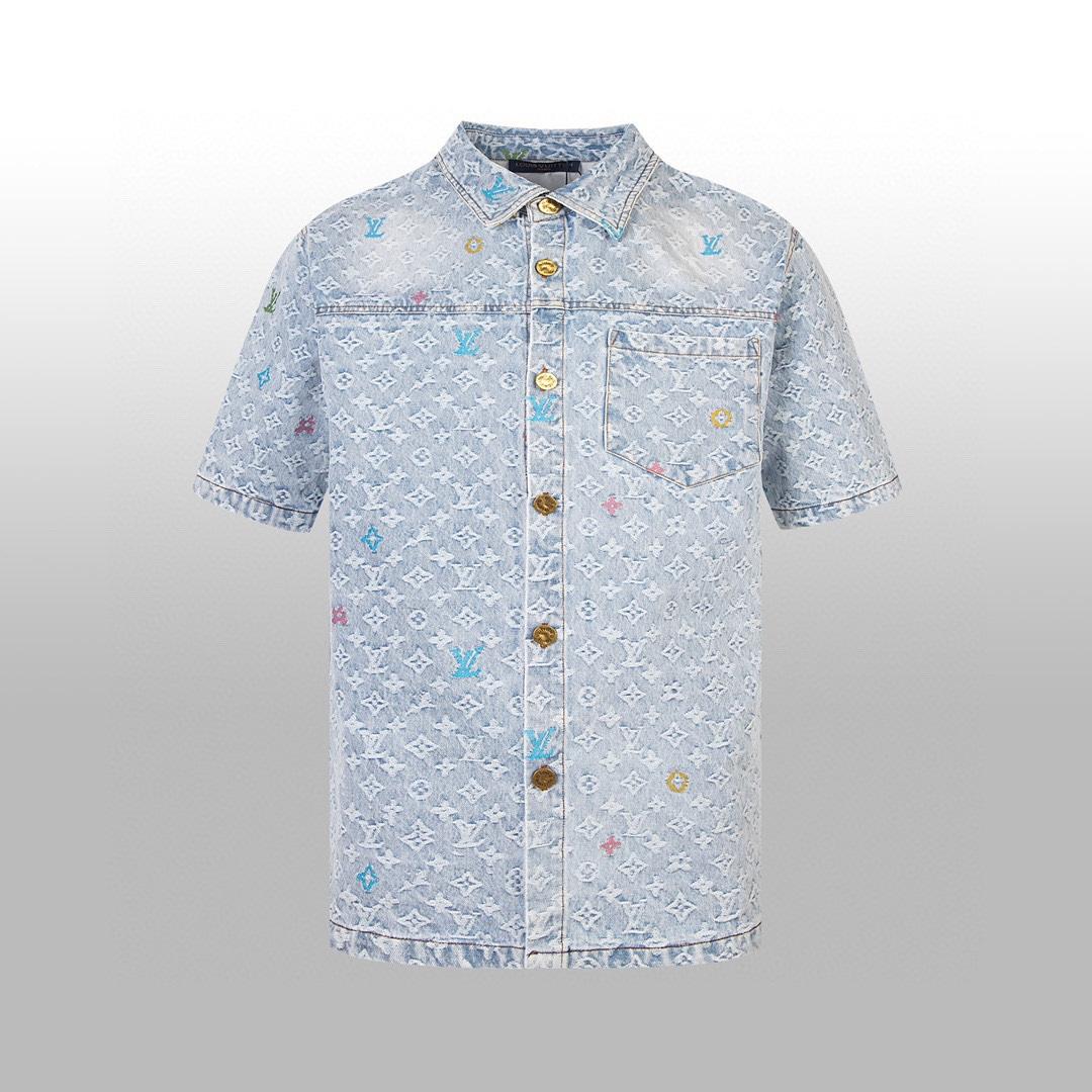 Louis Vuitton Monogram Short-Sleeved Shirt  - DopestKickz