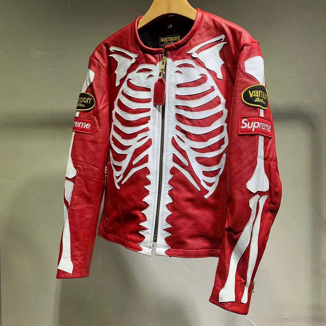 Supreme x Vanson Leather Jacket - DopestKickz