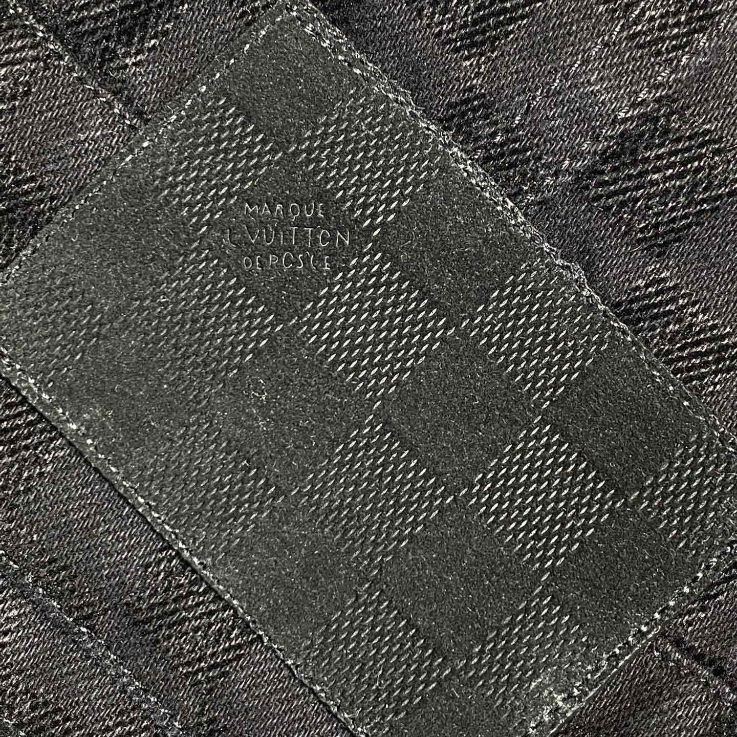 Louis Vuitton Flocked Damier Denim Trucker Jacket   1AHBDV - DopestKickz