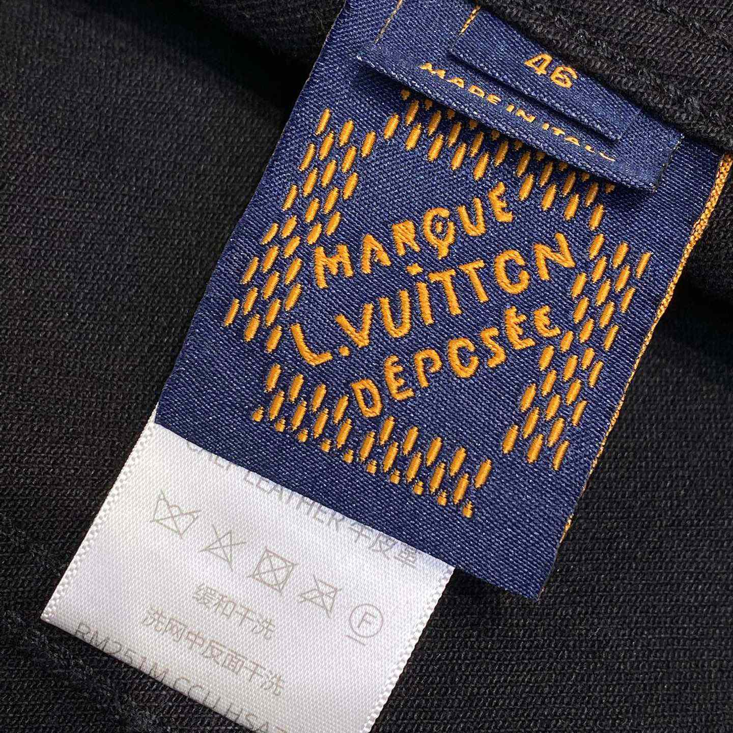 Louis Vuitton Flocked Damier Denim Trucker Jacket   1AHBDV - DopestKickz