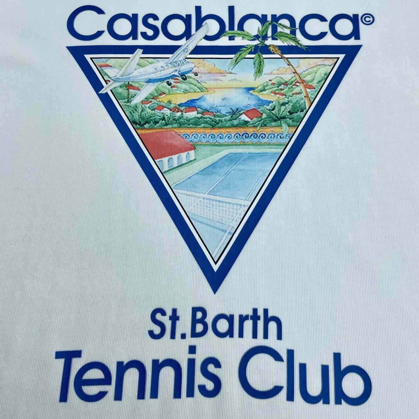 Casablanca Tennis Club Icon T-Shirt   C998 - DopestKickz