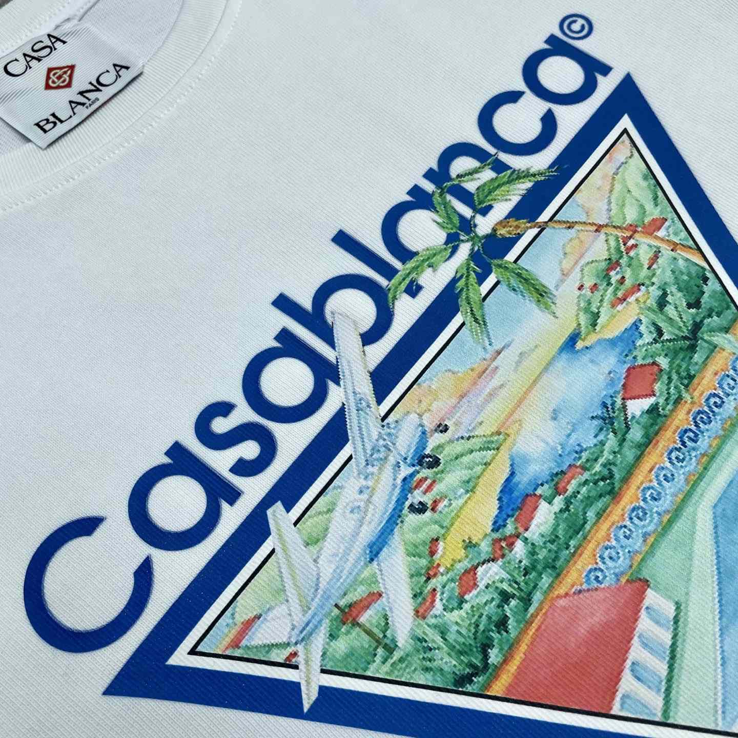 Casablanca Tennis Club Icon T-Shirt   C998 - DopestKickz