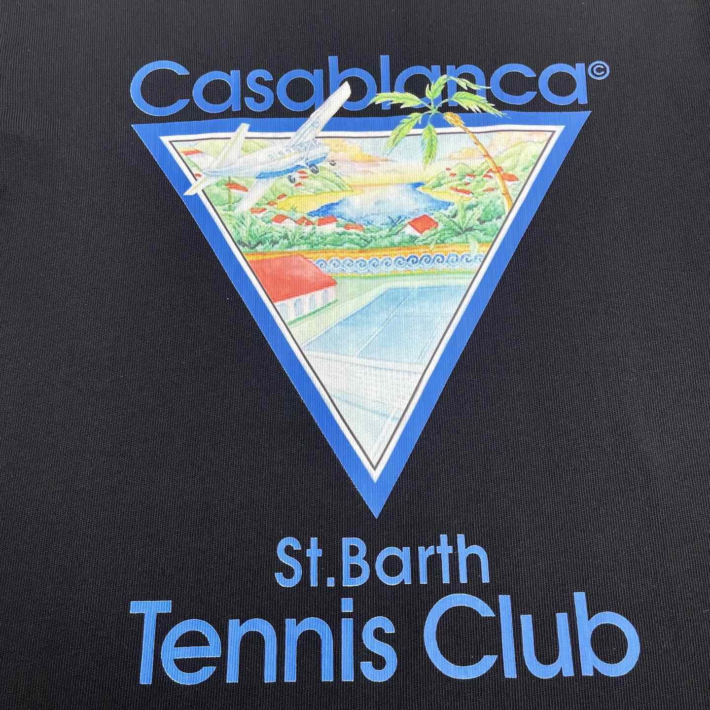 Casablanca Tennis Club Icon T-Shirt   C997 - DopestKickz