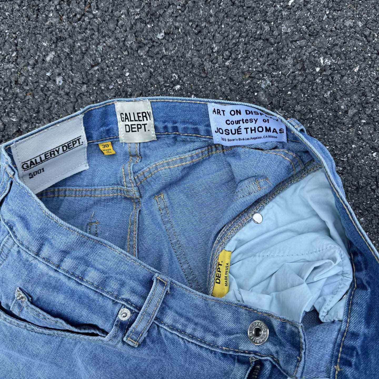 Gallery Dept. Reconstructed Denim Carpenter Shorts - DopestKickz