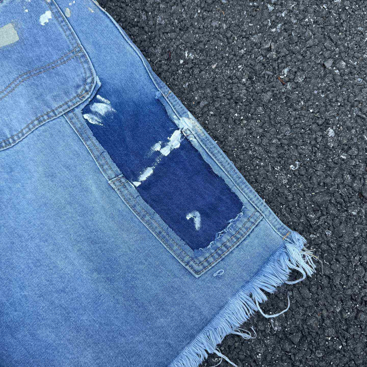Gallery Dept. Reconstructed Denim Carpenter Shorts - DopestKickz