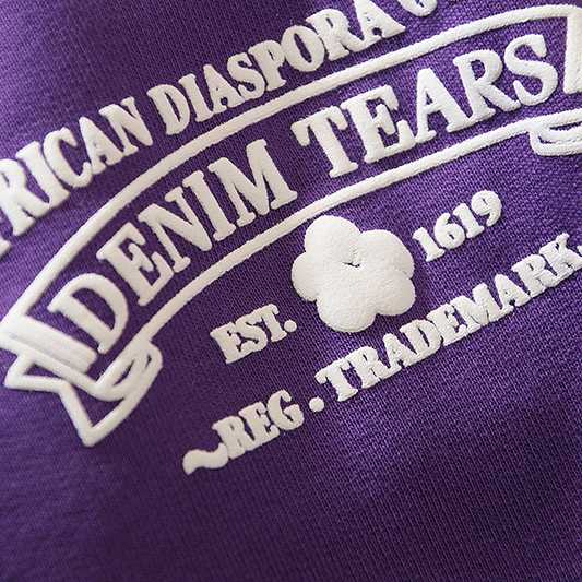 Denim Tears ADG Sweatpants Washed Purple - DopestKickz