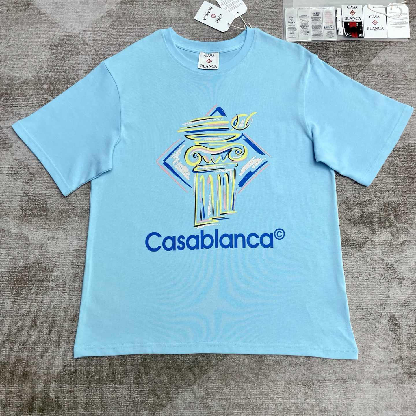 Casablanca Diamond Column-print T-shirt   C945 - DopestKickz