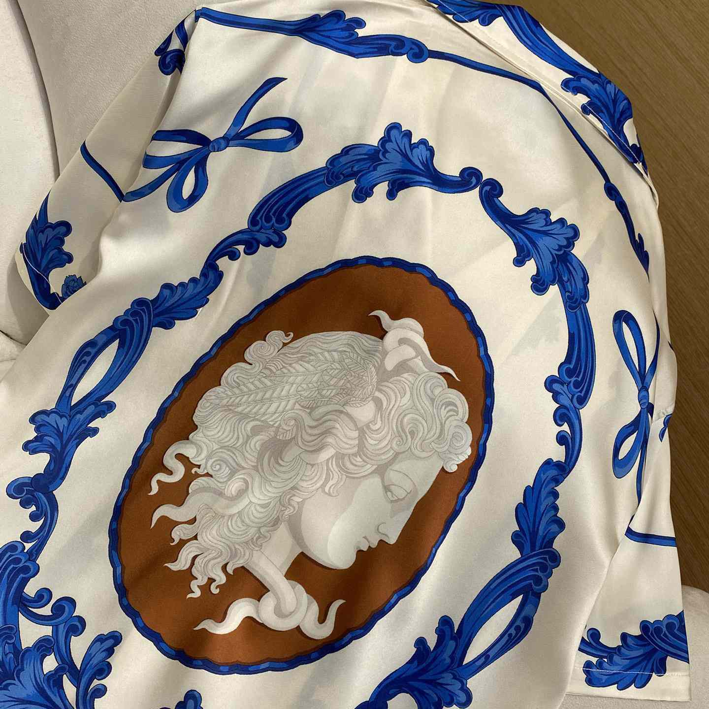 Versace Cameo Silk Shirt And Short - DopestKickz