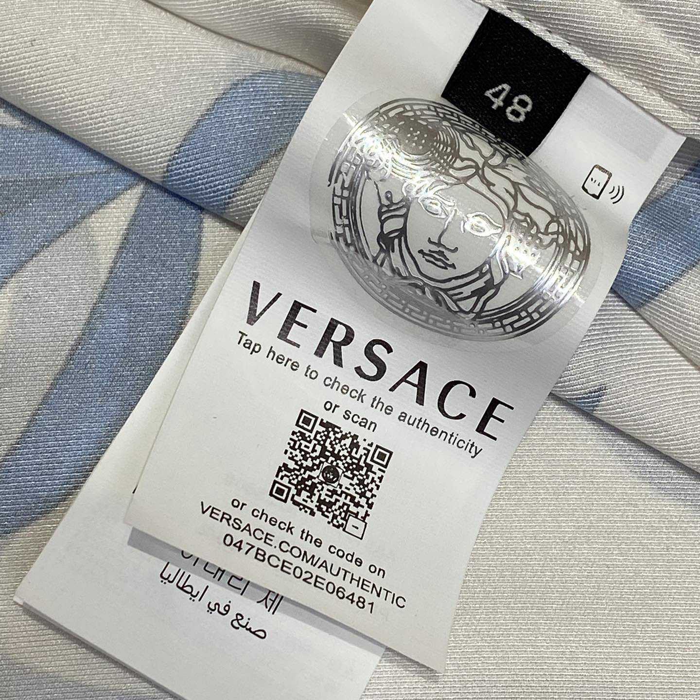 Versace Cameo Silk Shirt And Short - DopestKickz