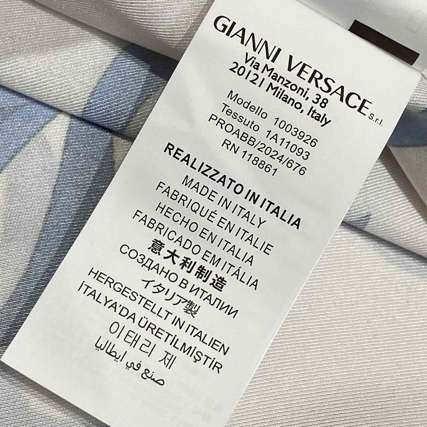 Versace Cameo Silk Shirt And Short - DopestKickz