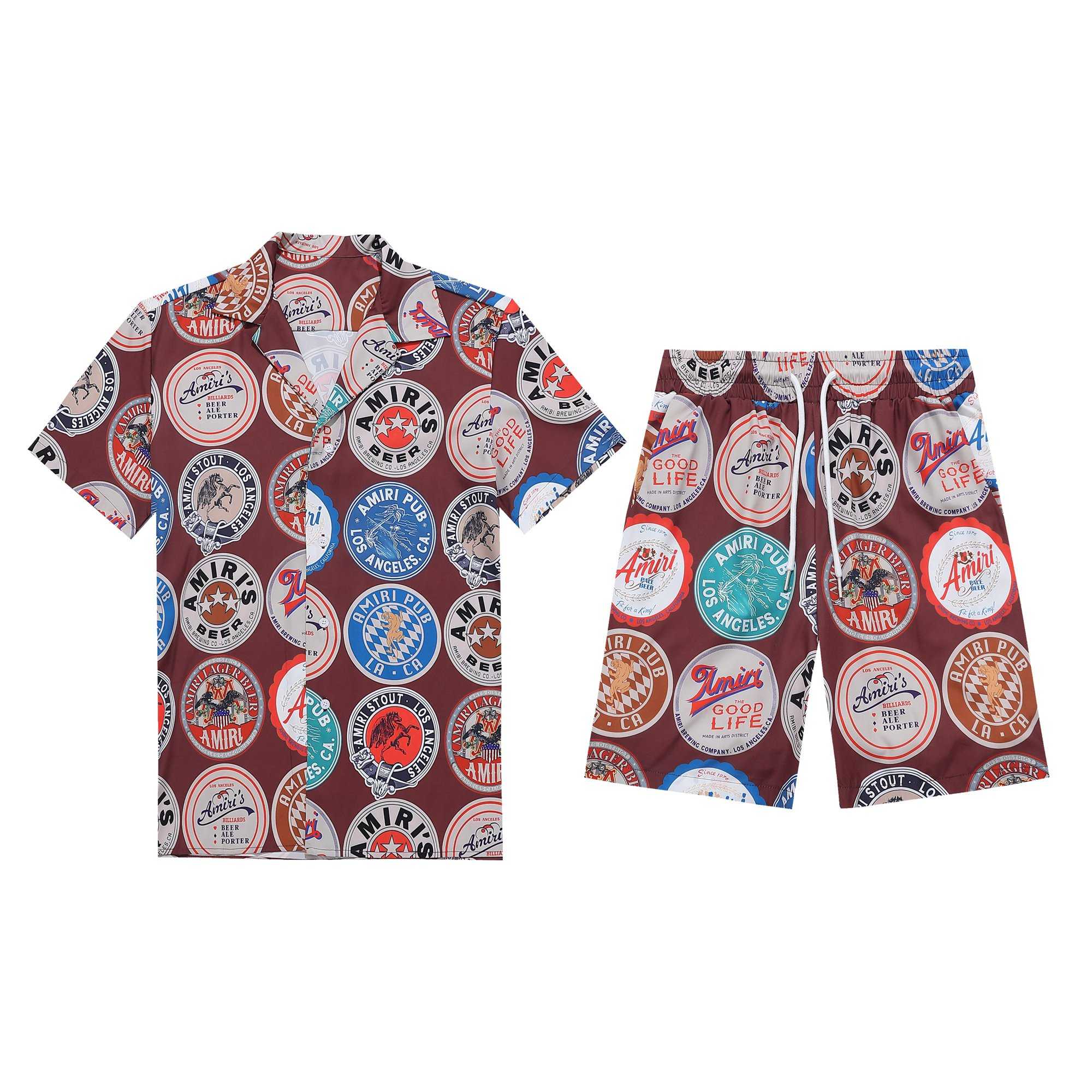 Amiri Silk Shirt And Short - DopestKickz