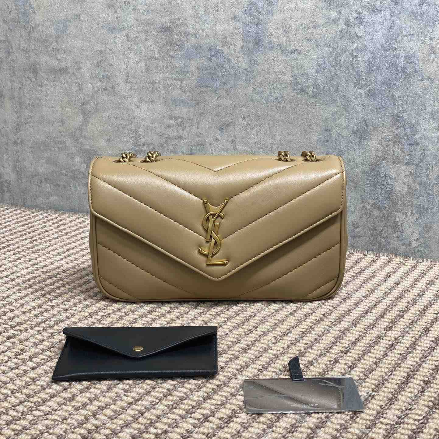 Saint Laurent Loulou Small In Matelasse Lambskin - DopestKickz