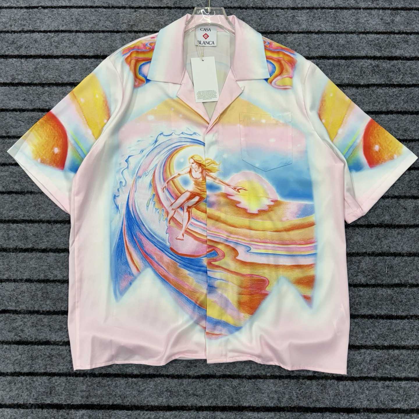 Casablanca Psychedelic Nirvana Swim Shirt - DopestKickz