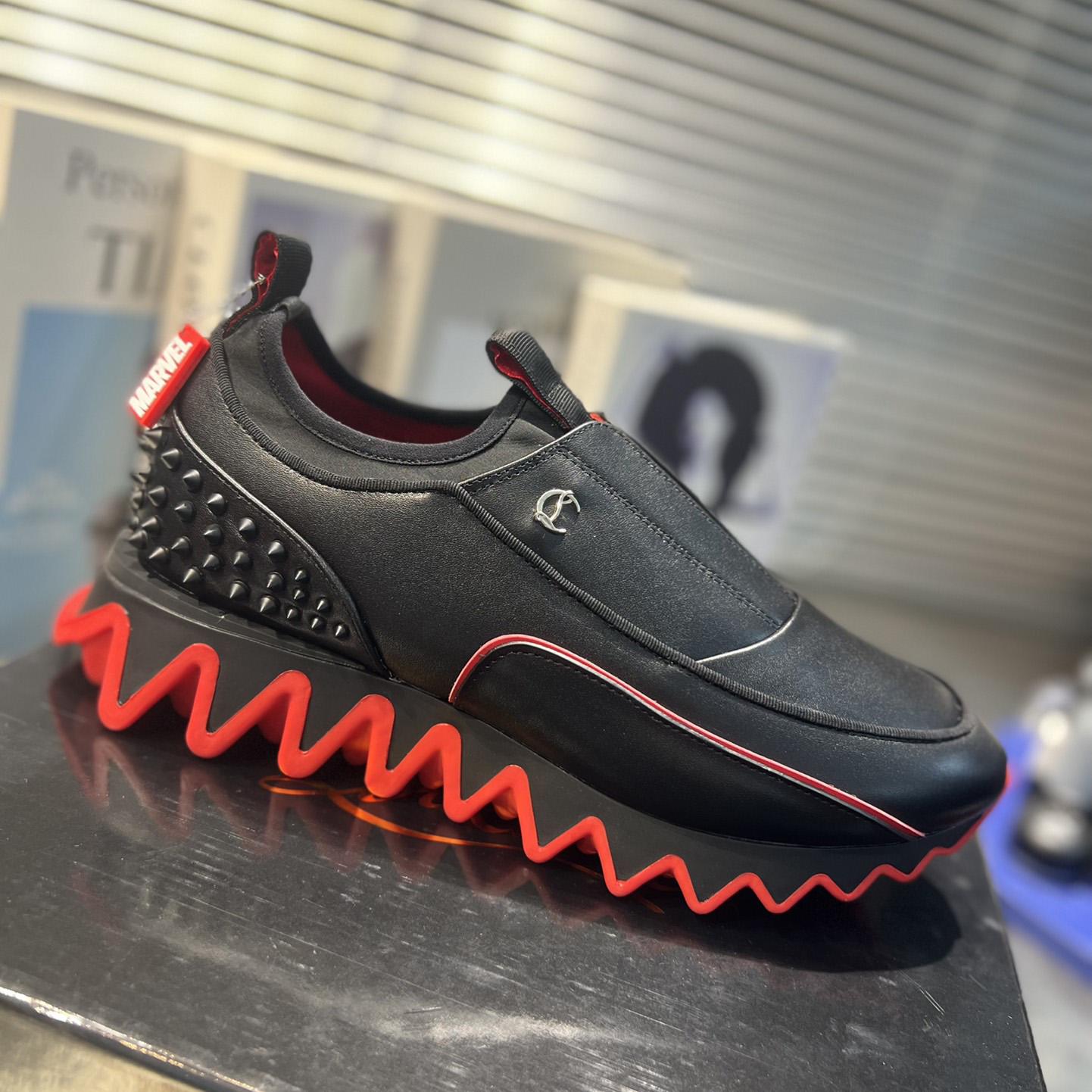 Christian Louboutin Sharkyloub SP Spikes Sneakers  - DopestKickz
