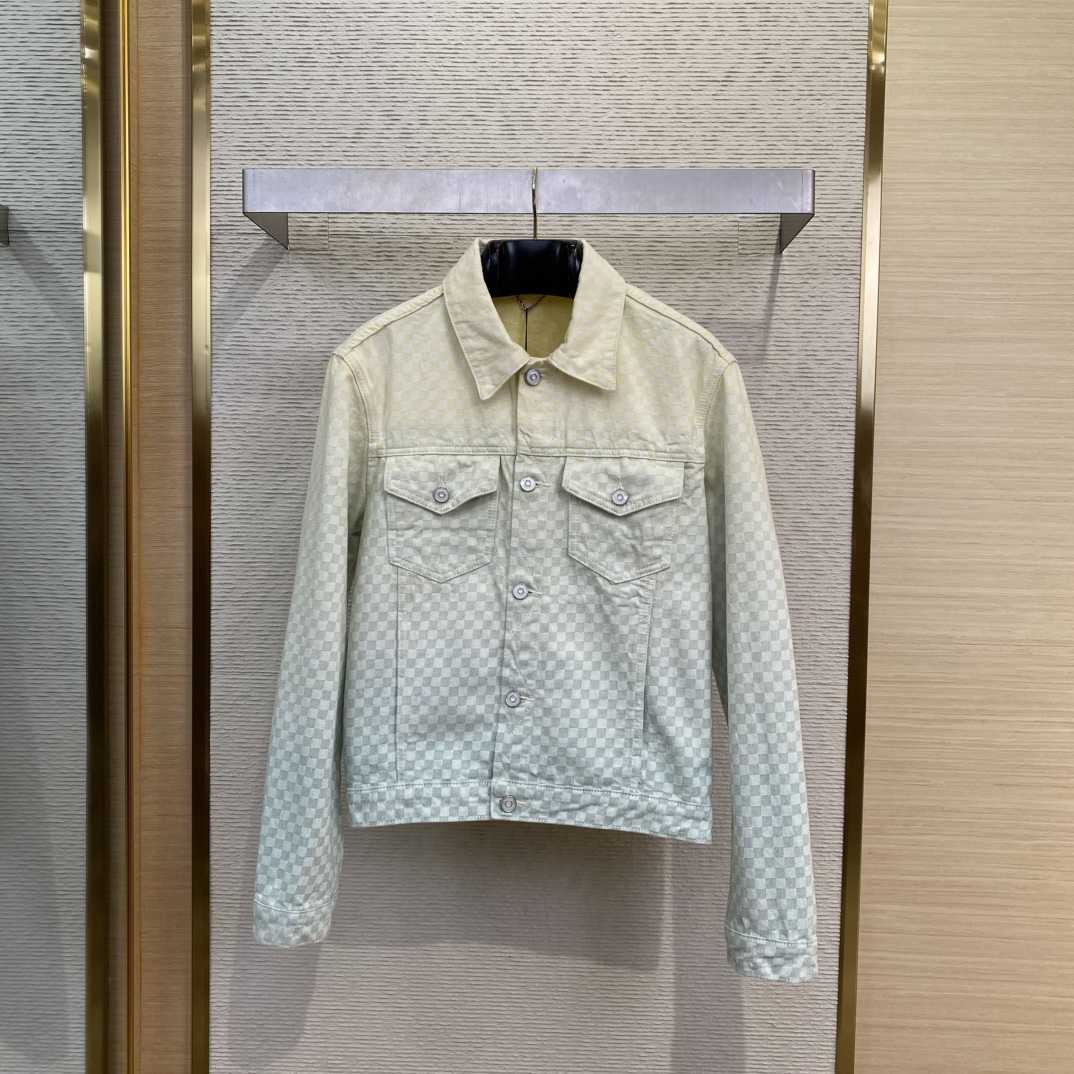 Louis Vuitton Damier Gradient Jacquard Denim Jacket   1AGTF1 - DopestKickz