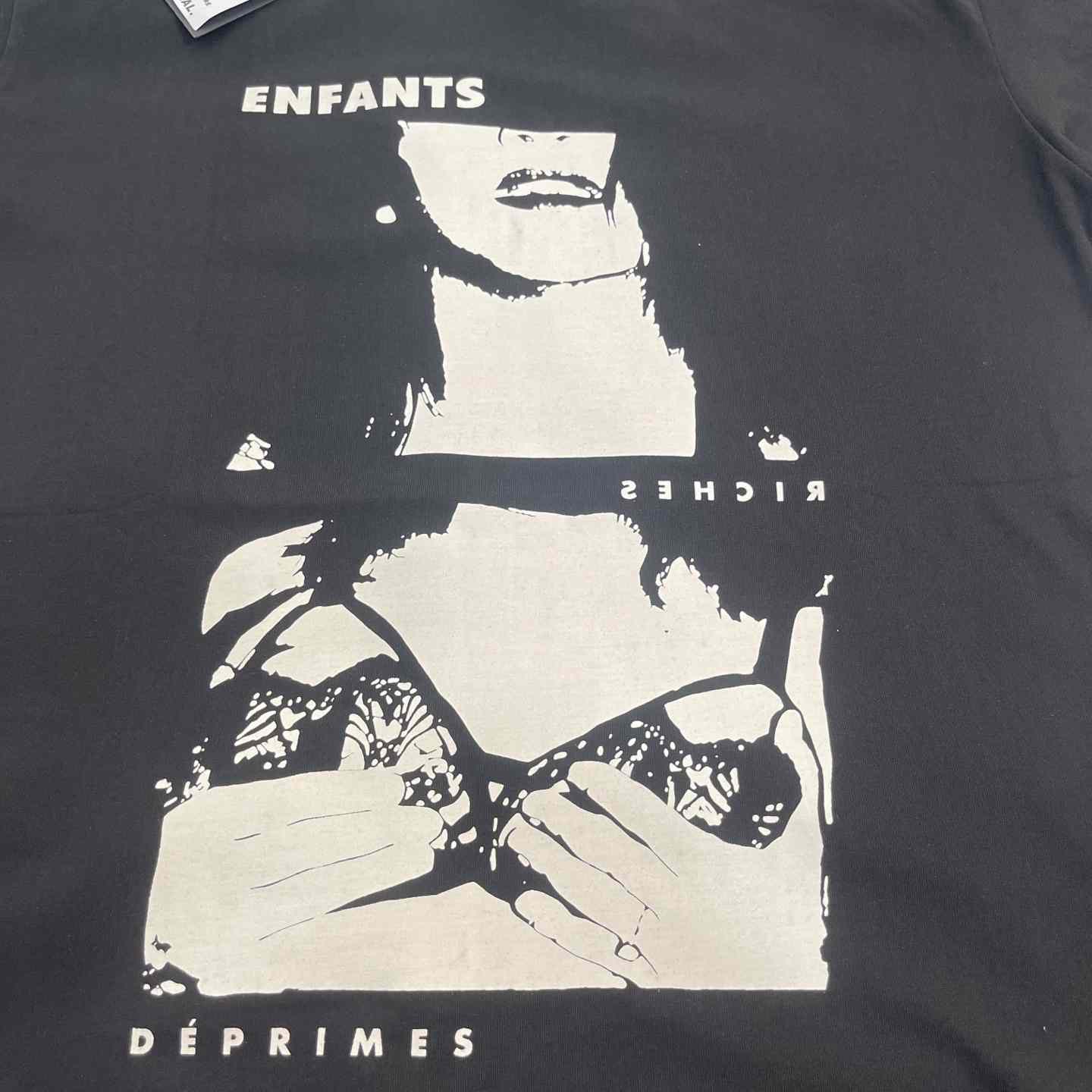 Enfants Riches Déprimés The Lydia T-Shirt 'Faded Black/White' - DopestKickz