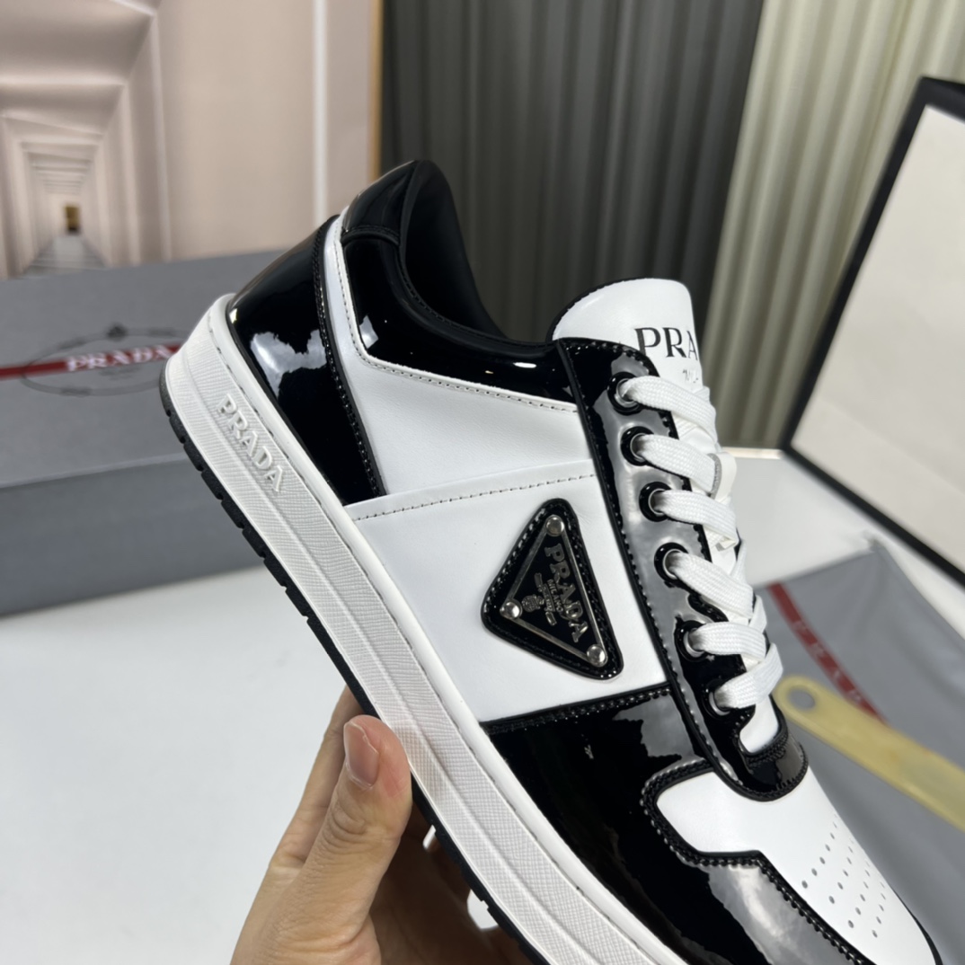 Prada Downtown triangle-logo Sneakers - DopestKickz