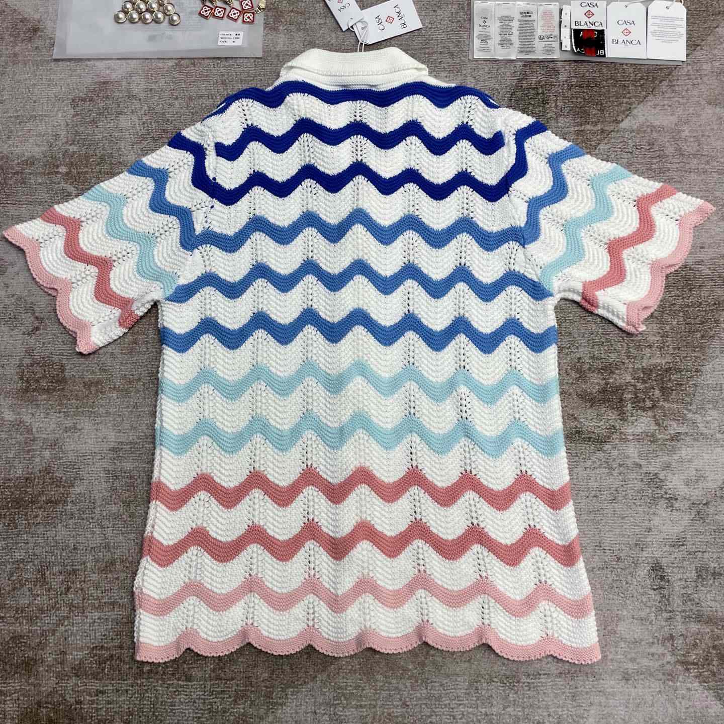 Casablanca Wave Shirt   D0086 - DopestKickz