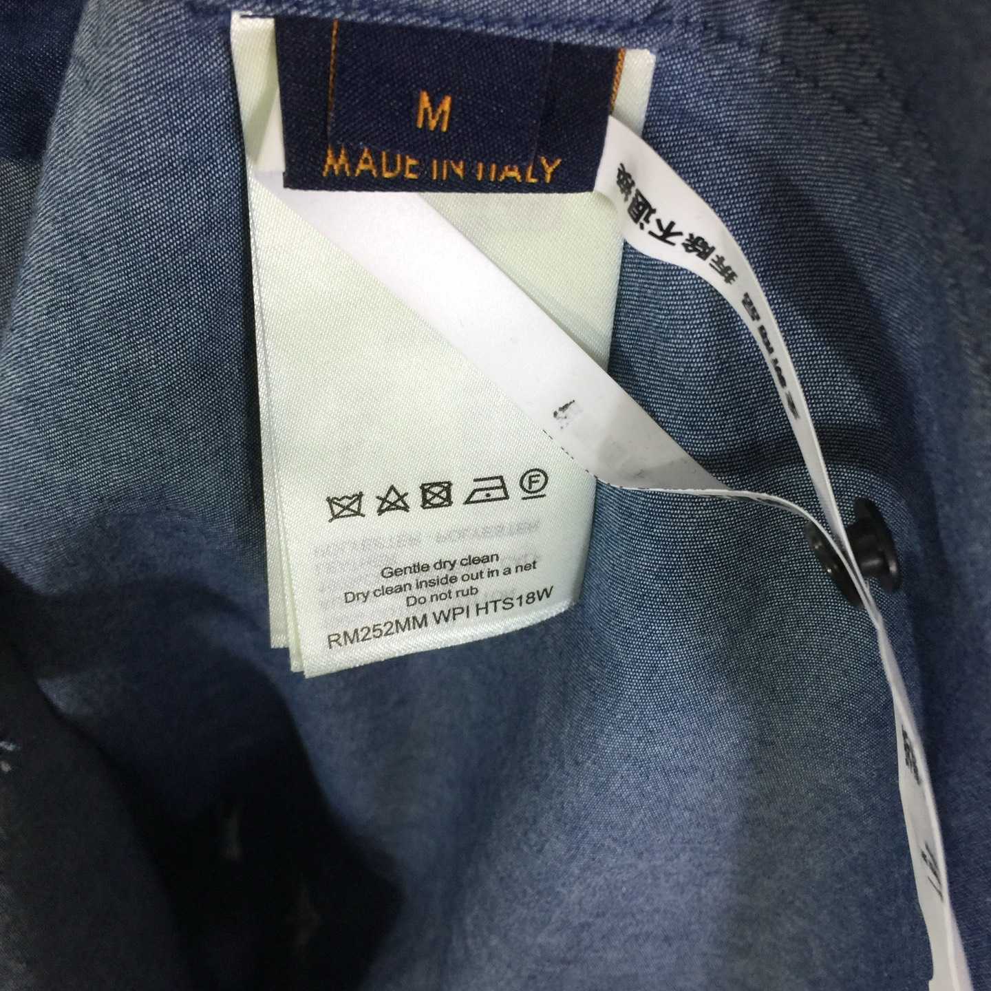 Louis Vuitton Embroidered Chambray Short-Sleeved Shirt   1AHVVX - DopestKickz