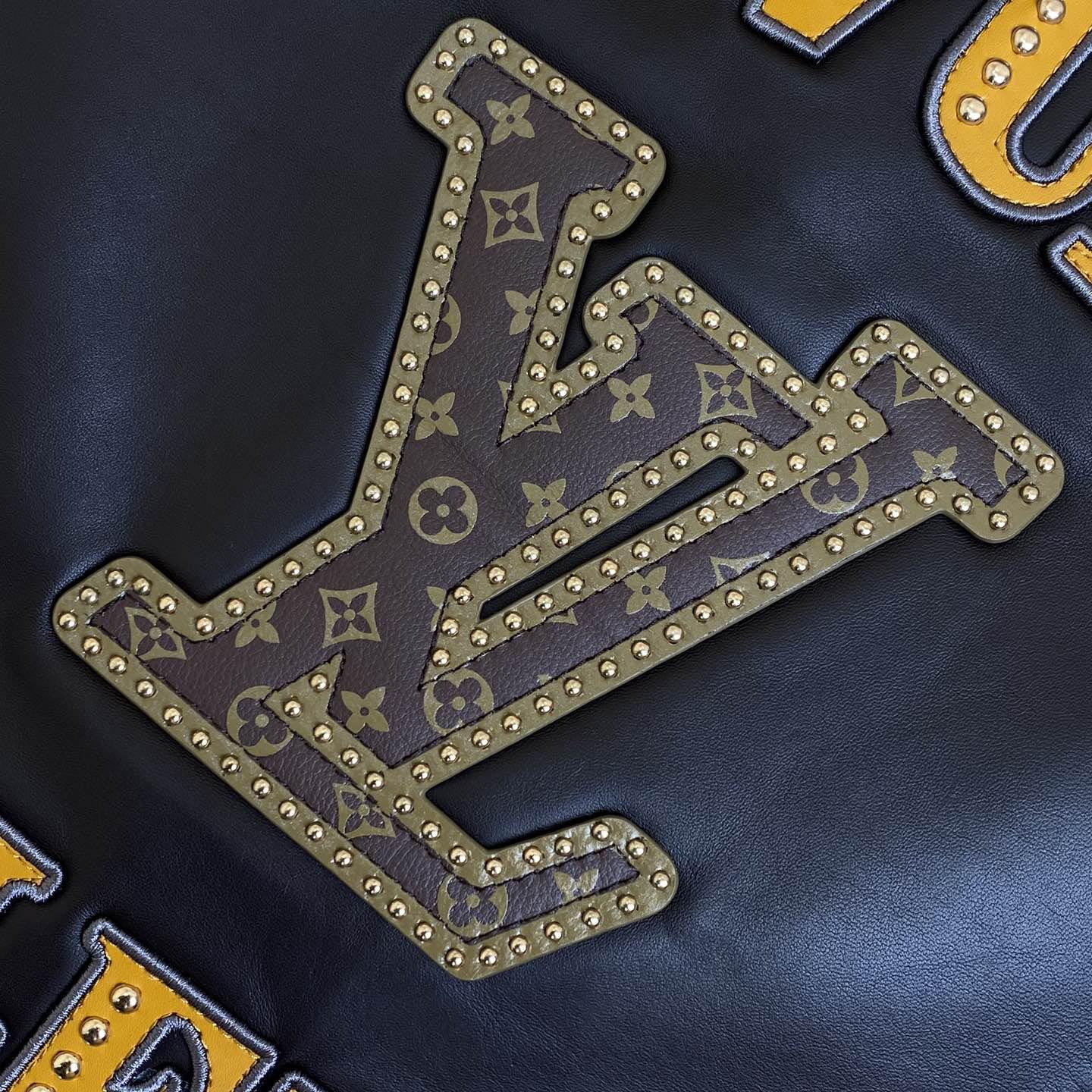 Louis Vuitton Embellished Leather Trucker Jacket  1AHBYF - DopestKickz