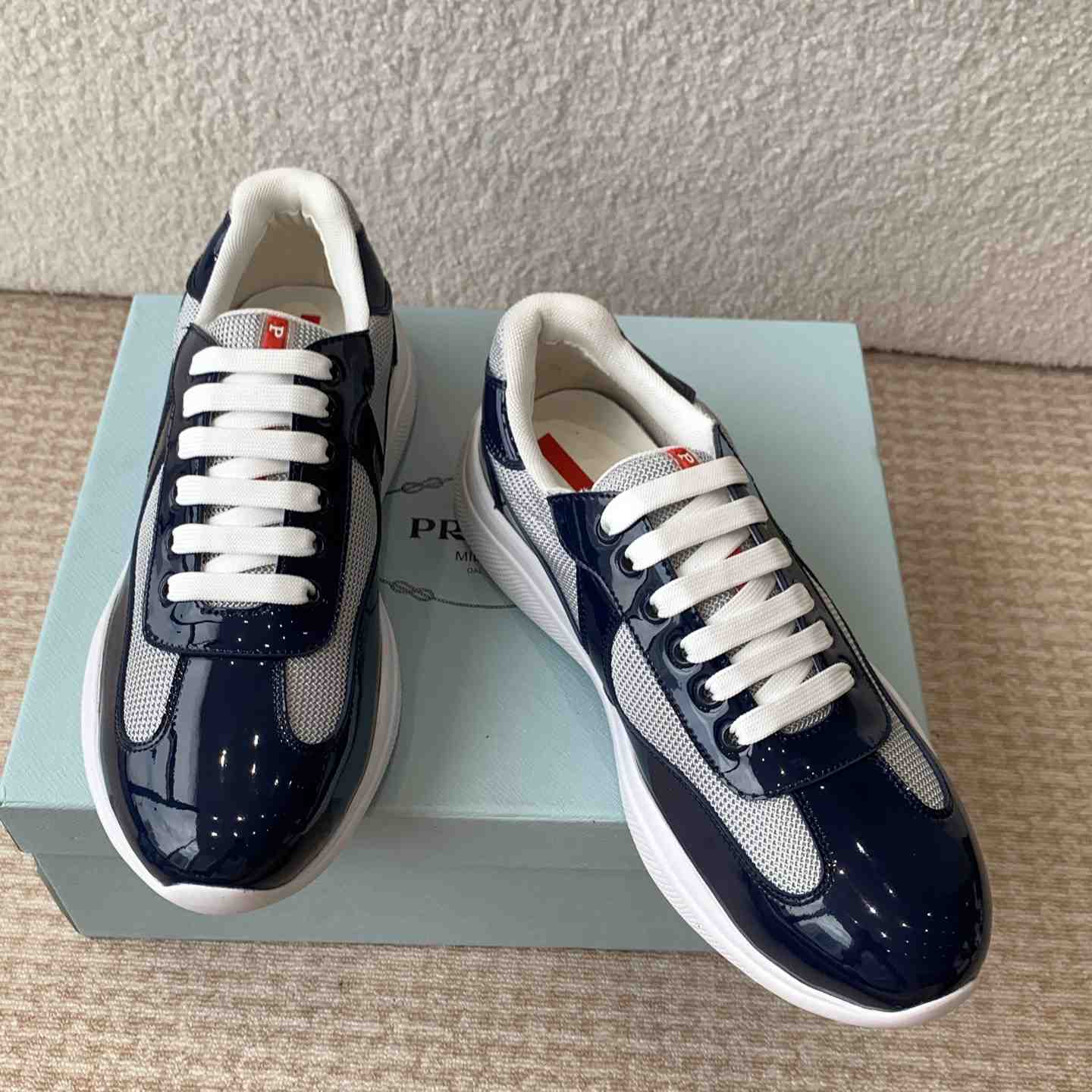 Prada Prada Cloudburst Gray Bronze Low Top Sneaker - DopestKickz