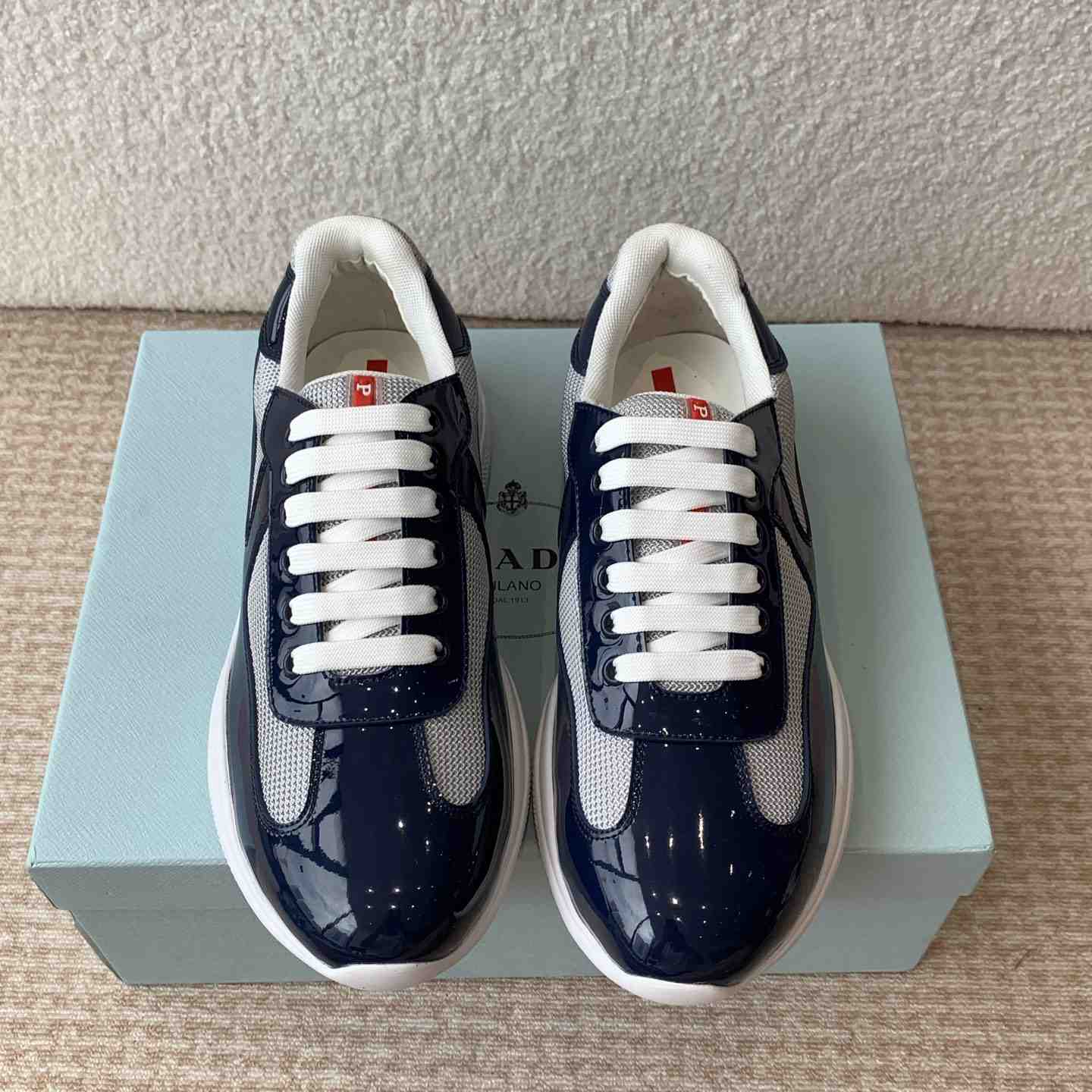 Prada Prada Cloudburst Gray Bronze Low Top Sneaker - DopestKickz